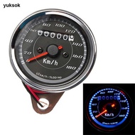 [yuksok] Motorcycle Display Multifunction Display 0km / H LED Display Tachometer B
