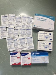Winner 棉簽棒、Cosmopor E 敷料、Medicomp 敷料、Care 傷口敷料