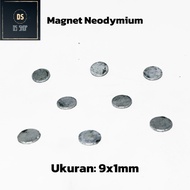 Round Neodymium Magnet or Coin 8x1mm N38 NdFeB Per 1 PCS