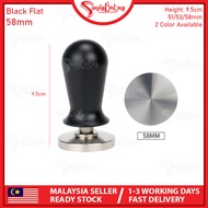 SIMPLYBEST Calibrated Coffee Tamper with Spring Loaded Flat Stainless Steel Base Coffee Powder Press