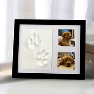 Pet Hand Footprint Photo Frame Baby Ink Pad Baby Hand Footprint DIY Picture Frame Hollow Baby One Ye