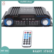 (xiu988) HiFi Sound Amplifier Digital 4 Channel Audio Amplifier Bluetooth Karaoke Player FM Radio Su
