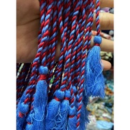 1m25 long mixed green tassel string, decorative tie, waist tie, curtain string, handmade door curtai