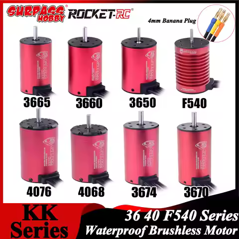 Surpass Hobby KK 3650 3660 3665 3670 3674 Waterproof Brushless Motor for 1/8 1/10 1/12 RC Racing Car