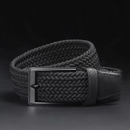 BGS 398 Men's Belt Woven Buckle Braided Elastic Fashion Men Belt for Man