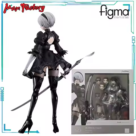 Max Factory Genuine Figma Series NieR:Automata Ver1.1a Game Model Toys Yorha No. 2 Type B and YoRHa 
