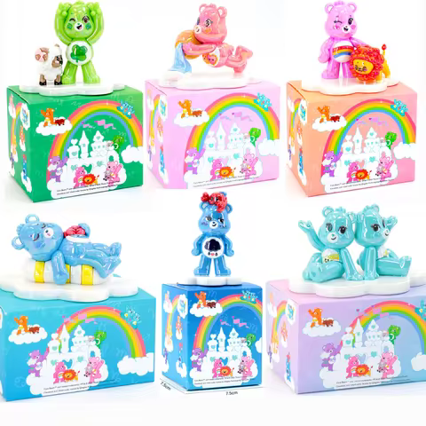 Care Bears Blind Box Cute Bear Mystery Box Collectible Figurines 12 Zodiac Signs Party Decoration De
