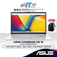 Asus Vivobook Go 15 E1504F-ABQ469WS 15.6" Laptop (AMD Ryzen 5 7520U | 16GB | 512GB SSD | AMD Radeon Graphics | H&amp;S)