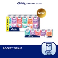 Kleenex Hanky Pack Pocket Tissue 3 Ply - Travel Tissue Mini Pack with Mighty Quotes 10/36 Pack