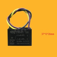 1Pc CBB61 450V 0.5uF/1uF Fan capacitor Three-wire speed-regulating motor starting capacitor 0.5uf-1u