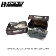 TOYOTA ALTIS 1.6 / 1.8, VIOS 1.5 NCP42, MR2 2003 (FRONT) - WORKS NANO WORKS BRAKE PAD