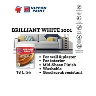 Nippon Paint Satin Glo Brilliant White 1001 18Litre