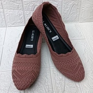  LL 04 IMPORTED KNITTED WOMEN'S BALLET FLAT SHOES WITH SOFT FOAM AND RUBBER SOLE