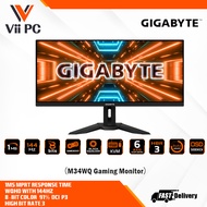 GIGABYTE M34WQ 34 Inch 144Hz Ultrawide KVM 3440 x 1440(WQHD)IPS Display, 1ms (MPRT) Response Time Gaming Monitor