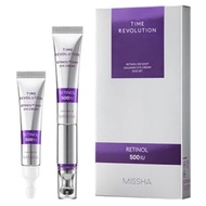 MISSHA Time Revolution 500 Shots Retinol Eye Cream(15ml) + Refill Set(15ml), 30ml, 1 Set