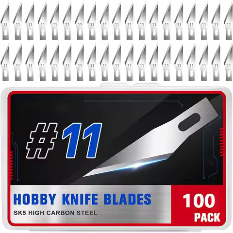 50/100PCS Exacto Knife Blades Hobby Knife Replacement Craft Blades High Carbon Steel Blades for Craf