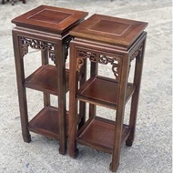 2-tier square pedestal, 2-tier square pedestal, square base, ironwood home decorations