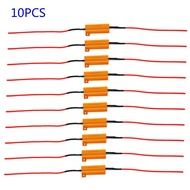 10pcs 50W 6 ohm LED Lamp Decoder Brake Light Fault Canceller Resistor Decoder