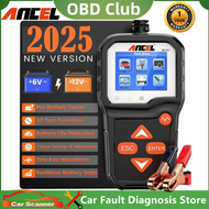 ANCEL BA301 6V 12V เครื่องทดสอบแบตเตอรี่รถจักรยานยนต์รถแบตเตอรี่โหลดเครื่องกำเนิดไฟฟ้ากระแสสลับรถเคร