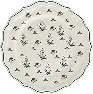 GIEN 1866B4AB Herbier du Paradis Dessert Plate/W 9.1 x H 1.0 inches (23.2 x 2.5 cm), 14.1 oz (410 g)