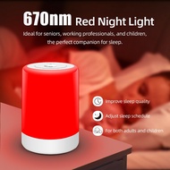 670nm Red Light Phototherapy LED Lamp, Sleep Aid Red Night Light for Baby Feeding, Meditation & Rela