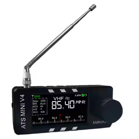 B27B MINI SI4732 Radio ATS Radio ALL Band Radio FM AM SSB LSB USB Receiver, Built-In Hi-Z Headphone 