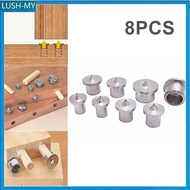 【2.9】 8pcs/Set Hollow Dowel Log Pin Locator Woodworking Tool Kit 6/8/10/12mm