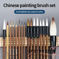 CHIHIRO11Z9D 6/9/12/16Pcs Chinese Painting Brush, Sumi Painting Writing with Roll-up Bamboo Brush Ho