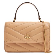 TORY BURCH TORY BURCH Mini Kira Chevron Top Handle Chain Wallet Desert Dune 152356