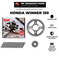 Honda Winner 150 Motorcycle Chain Sprocket - RK Chain Sprocket - Steel Sprocket - Sealless Chain