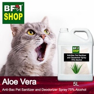 Antibacterial Pet Sanitizer Deodorizer Spray (ABPSD-Cat) - 75% Alcohol - Aloe Vera - 5L - Cat, Kitten