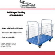 [ILM] Caged Trolley Warehouse Picking Multipurpose Portable 400KG LOAD With BRAKE (90x59x83cm)