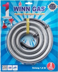 SELANG KOMPOR GAS FLEKSIBEL 1.8 METER WINN GAS SELANG REGULATOR KOMPOR GAS PREMIUM SELANG KOMPOR WIN