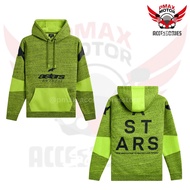 ALPINESTARS PERPETUATE LIME HOODIE UNISEX MEN WOMEN COTTON HOODIE ALPINESTAR LELAKI PEREMPUAN BAJU