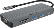 ICY BOX USB-C Docking Station (10-in-1) with 1x HDMI (4k 60Hz), 1x VGA (2k 60Hz), 3x USB-A, 1x USB-C
