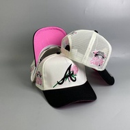 ATLANTA NET CAP PINK UNDERBRIM ADJUSTABLE EMBROID