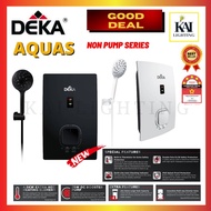 ALPHA || RUBINE || DEKA Non Pump Instant Heat Without Pump Water Heater White 5/7 Years Heating Elem
