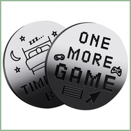 Decision Maker Coin Gamer Decision Making Coin Double Sided 1 More Game/Time For Bed Decision Maker 