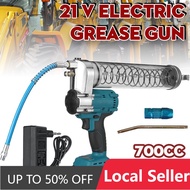 21V Cordless Electric Grease Guns 700CC Rechargeable High Pressure Excavator Automotive Greaser Mech