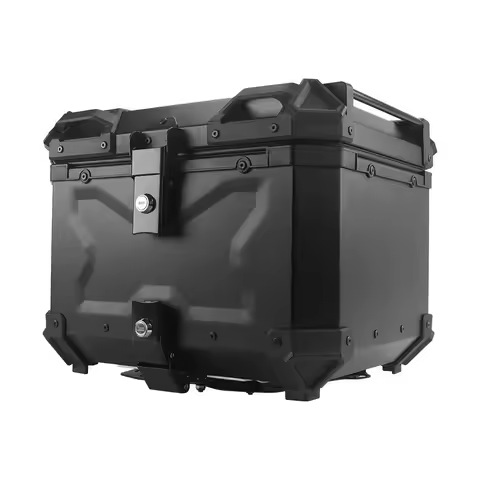 Motorcycle Aluminum Top Case 45L 55L 65L Universal Waterproof Motorcycle Storage Box Tail Helmet Box