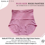RARAKI SL 3606 Plus Size High Waist Shapewear Panties (Weight 80-140 Kg) Hi-Stretch N-Cotton Shaper 