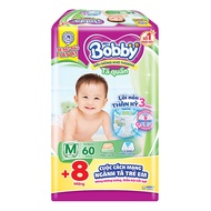 Tã quần Bobby size M 60+8 miếng (cho bé 6 - 11kg)