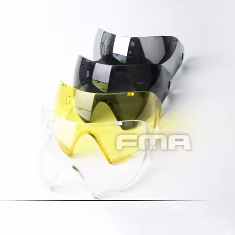 FMA F1 Full Face PC Lenes With One Layer for FM-F0022 to FM-F0025 Goggle Mask