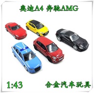 43 1: alloy toy car Mercedes Benz SL65-AMG SLS-AMG Audi A4 Renault Megana Fiat