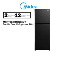 MIDEA 200L Refrigerator Two Door Fridge Inverter MDRT268MTB28-MY/ MDRT268MTB28MY / CHIQ 166L CTM138L