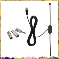 FM Radio Antenna FM F-Head Sheep Horn Antenna for Car FM TV Radio Station 75 Ohms F Female to TV3.5 
