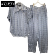 Giorgio Armani 2021淺藍色1WHCC01l全印花套裝，38碼