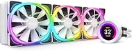 NZXT Kraken Z73 RGB 360mm - RL-KRZ73-RW - AIO RGB CPU Liquid Cooler - Customizable LCD Display - Improved Pump - Powered by CAM V4 - RGB Connector - AER RGB 2 120mm Radiator Fans (3 Included) - White
