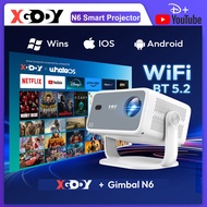 XGODY Gimbal N6 โปรเจคเตอร์อัจฉริยะแบบพกพา รองรับความละเอียด 1080P แบบเนทีฟ ความสว่าง 500 ANSI ลูเมน