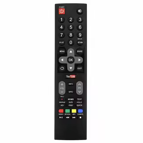 Replacement Remote Control For Skyworth SW‑2 Toshiba Panasonic Smart TV Netflix Prime Hotkey 4K Tele